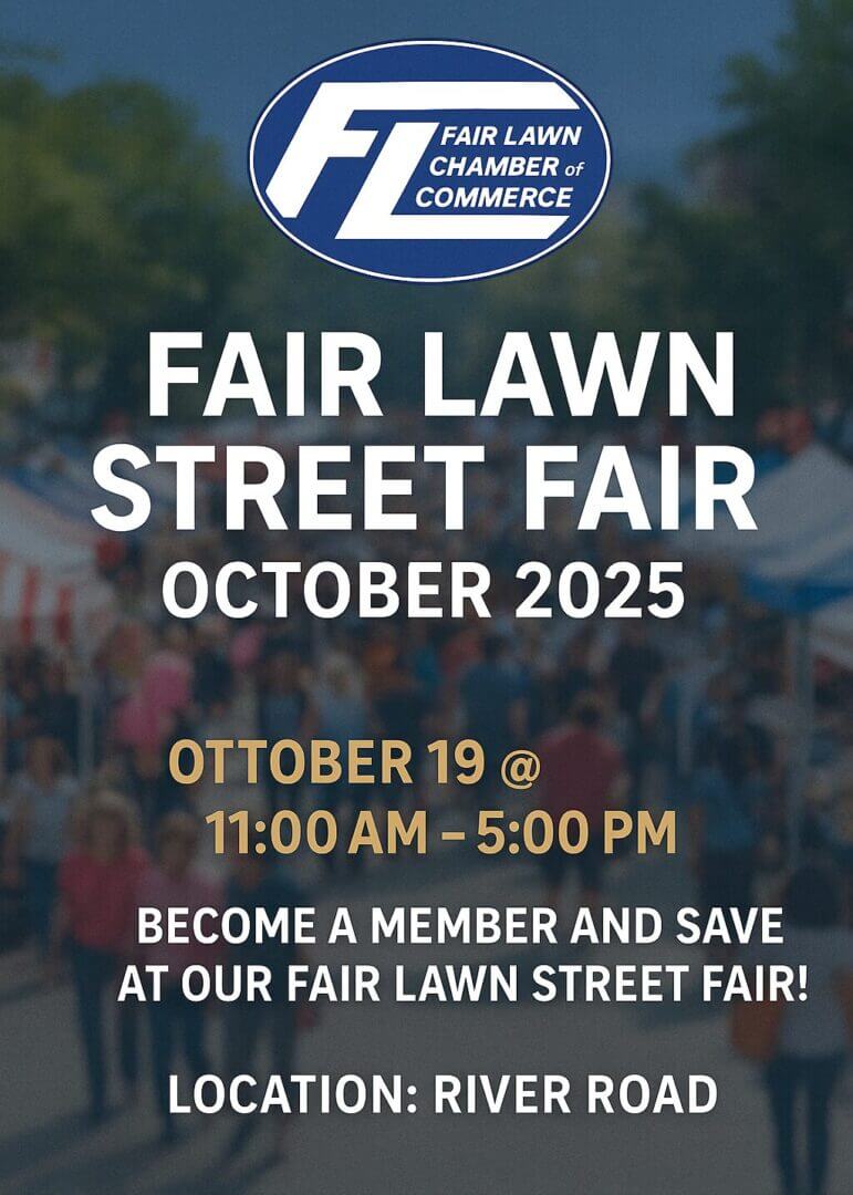 Fair Lawn Street Fair October 2025 flyer