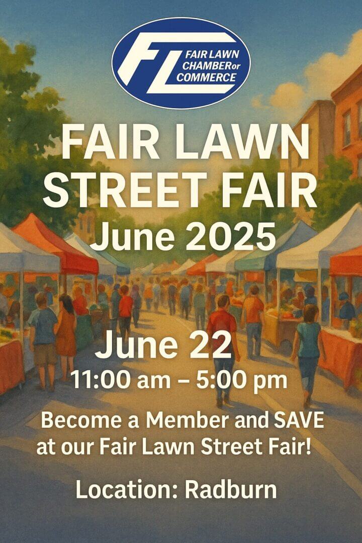 Fair Lawn Street Fair June 2025 flyer