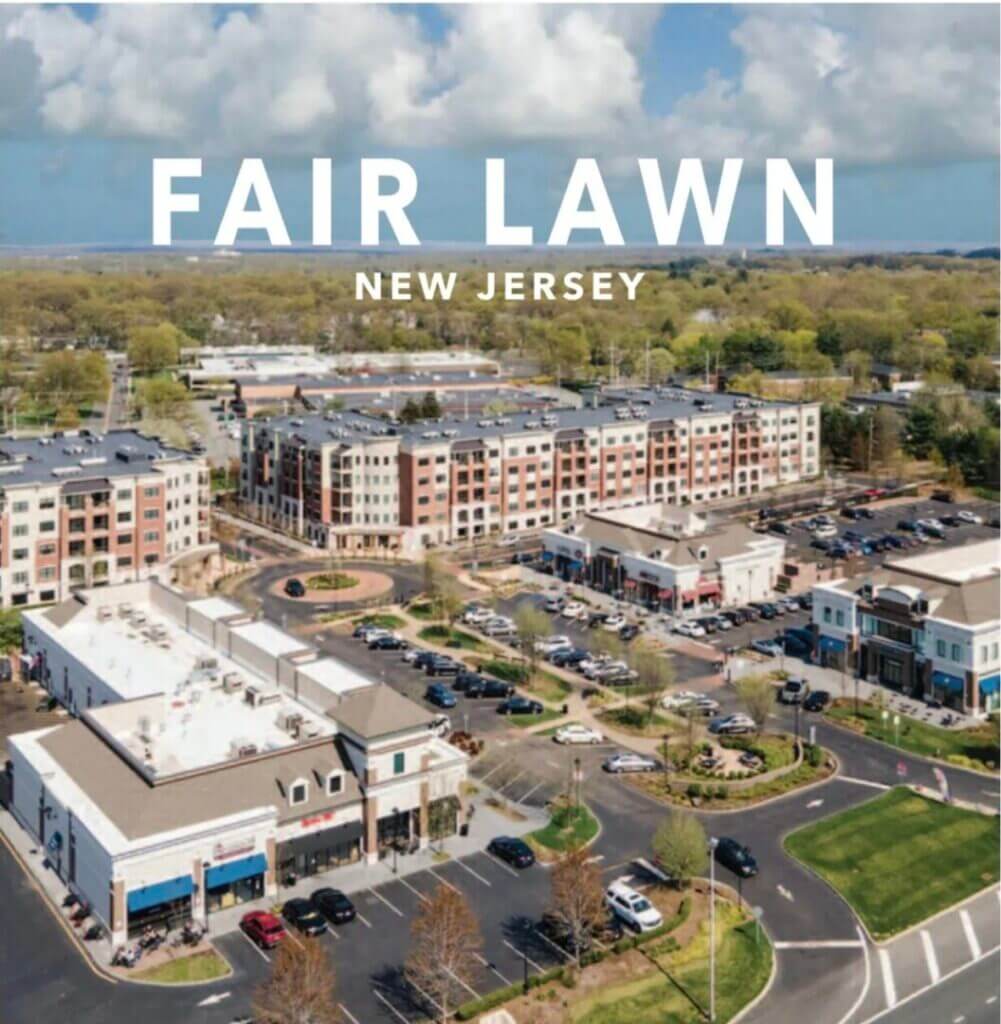 Aerial view of downtown Fair Lawn, New Jersey